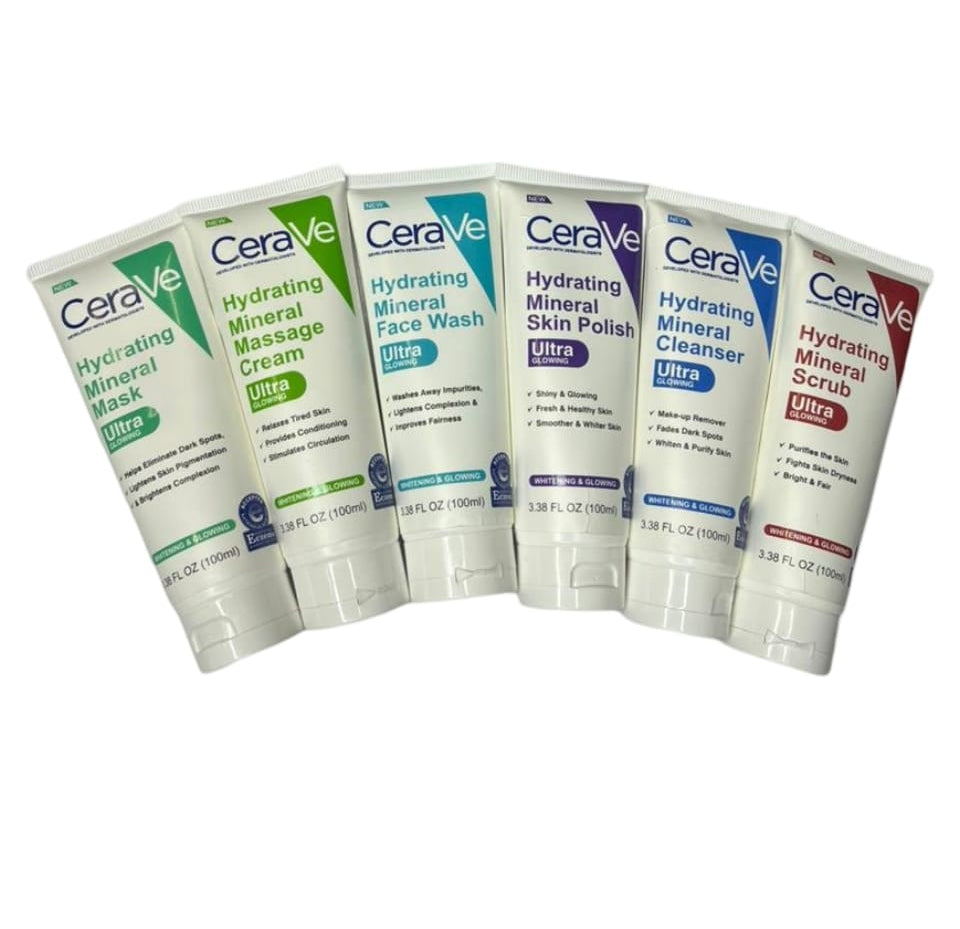 Cerave Hydrating Mineral 6 in 1 Facial Kit