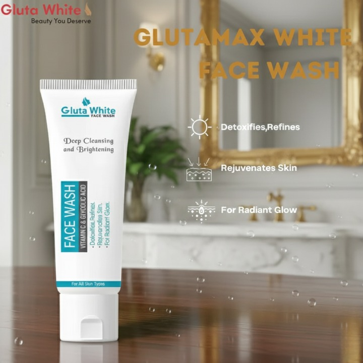Gluta White Facewash 100ml – Brightening Deep Cleansing Formula for Clear, Glowing Skin